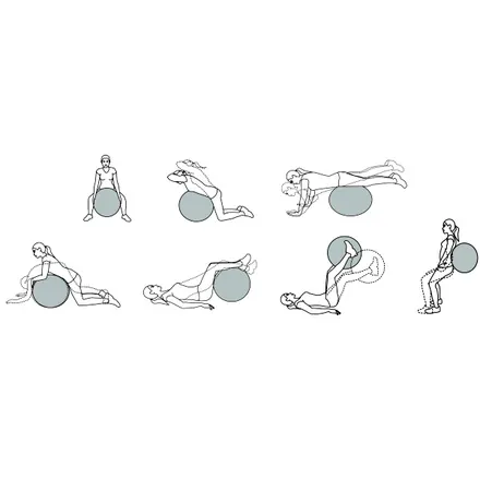 Rehabilitačná fit lopta ABS — náhľad 7